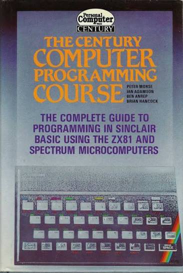 Cover of The Century Computer Programming Course, showing the title over a photo of a ZX Spectrum keyboard